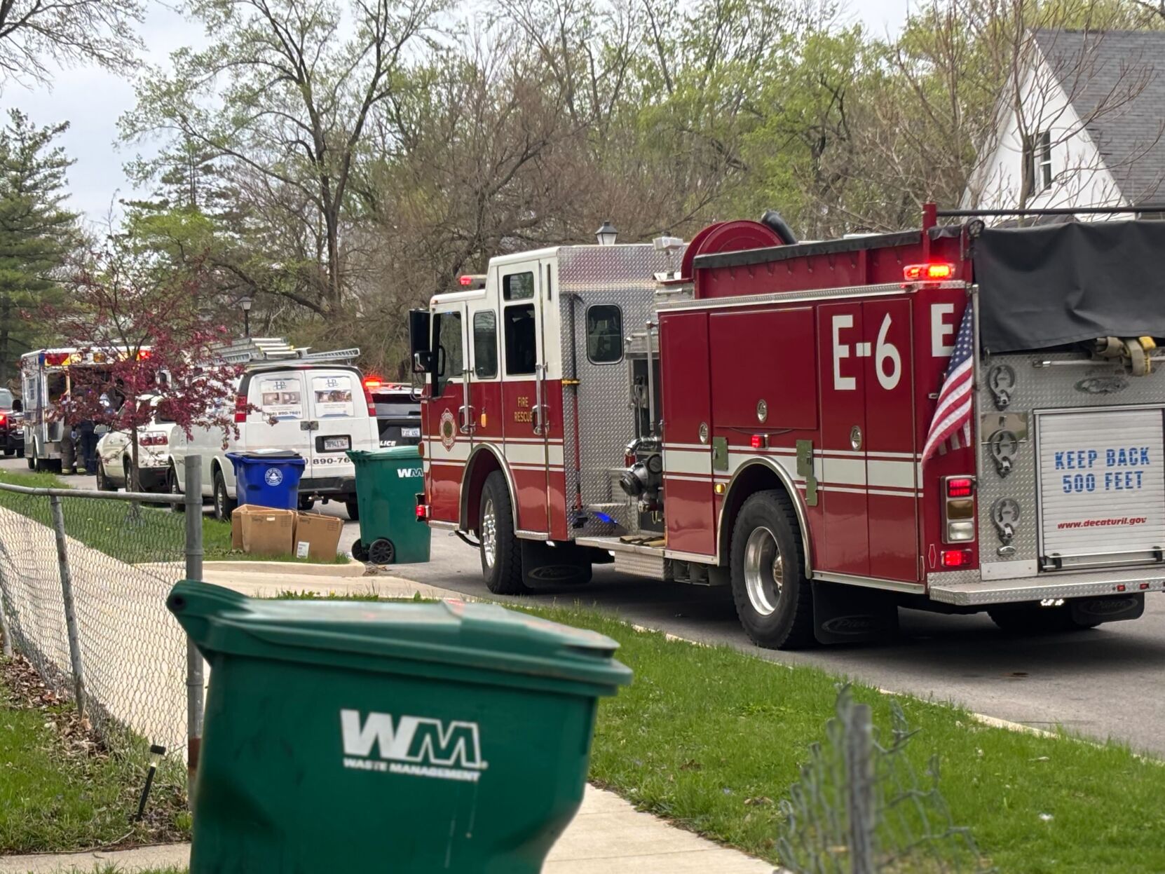Emergency responders on Whitmer